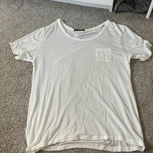 Brandy Melville White T-Shirt with Pocket
